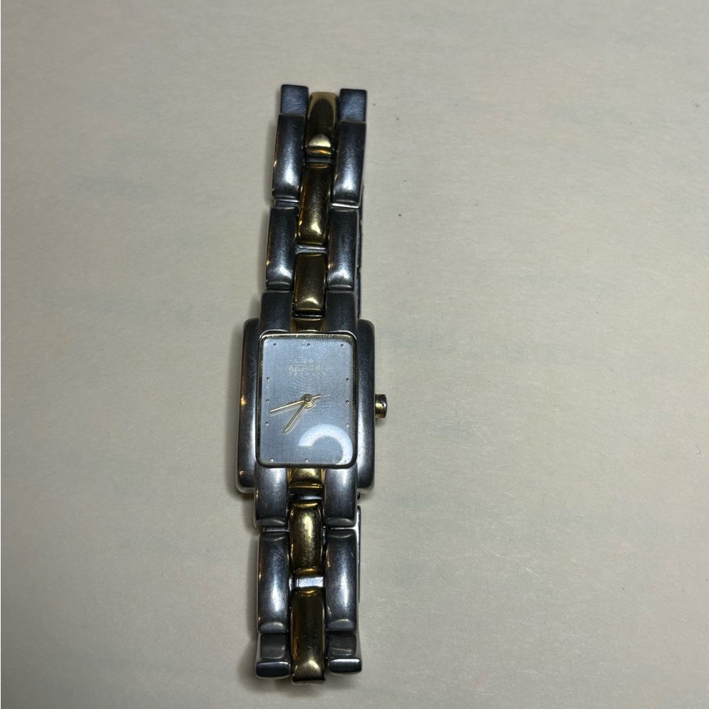 Elegant Two-Tone Silver and Gold Watch